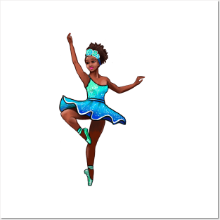 The top 10 Dance gifts - Ballet dancer dancing Brown skin black African American ballerina Posters and Art